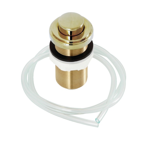 Garbage Disposal Air Switch Button, Polished Brass